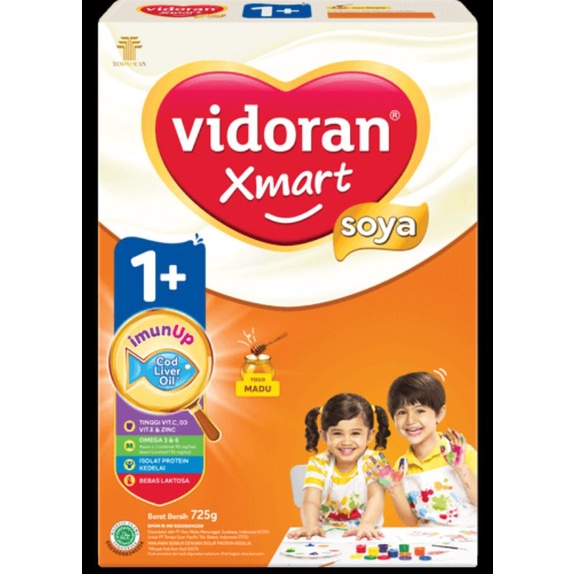 vidoran xmart 1+ soya 725Gr rasa madu