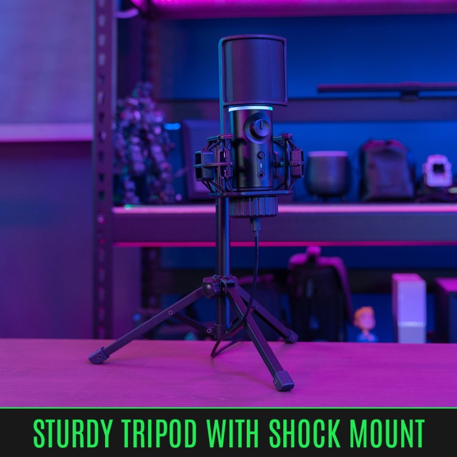 Streamplify MIC TRIPAD -RGB Lighting USB Microphone with Desktop Stand