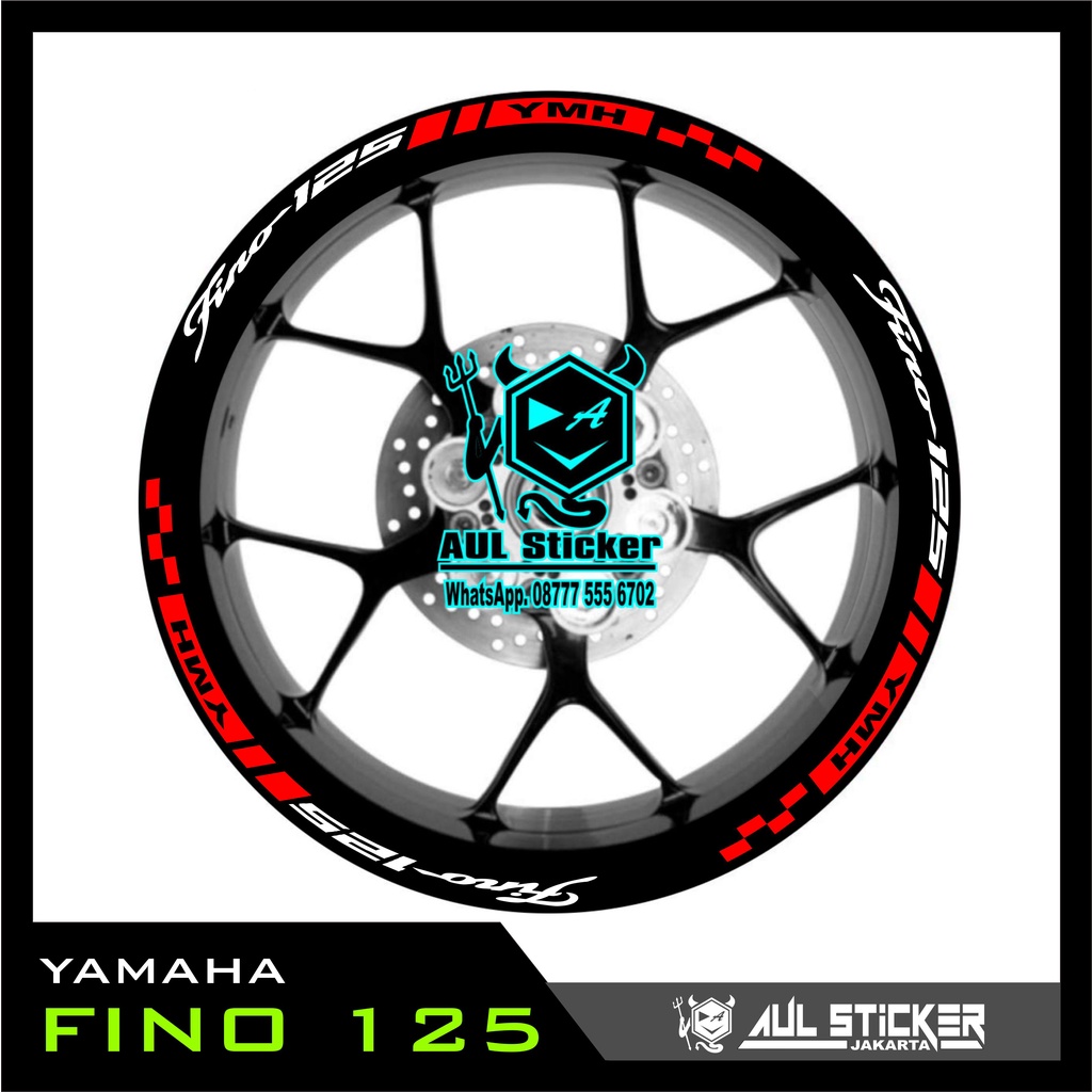 STICKER VELG (033 )YAMAHA FINO 125 DEPAN BELAKANG