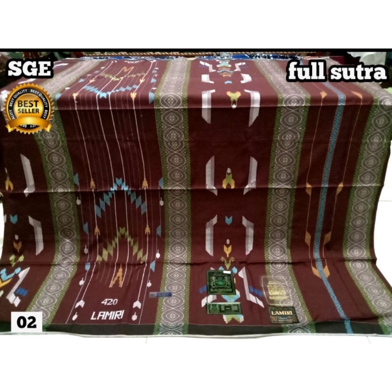 SARUNG RAJA SULTAN READY STOC BARU LAMIRI SGE  FUL  SUTRA CEPLOK KUALITAS HALUS SONGKET SUTRA