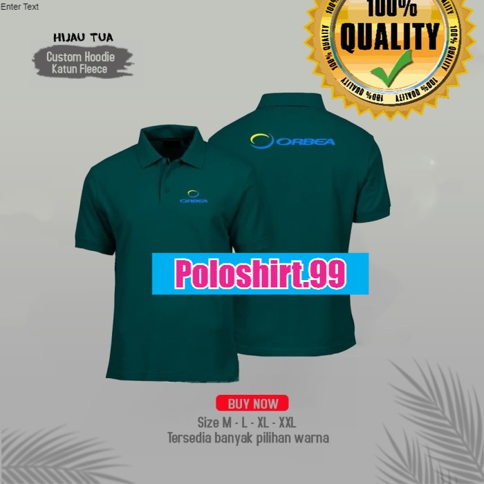 Poloshirt - Kaos Polo Orbea Bike Terbaru Murah Distro - M, Hijau tosca tua
