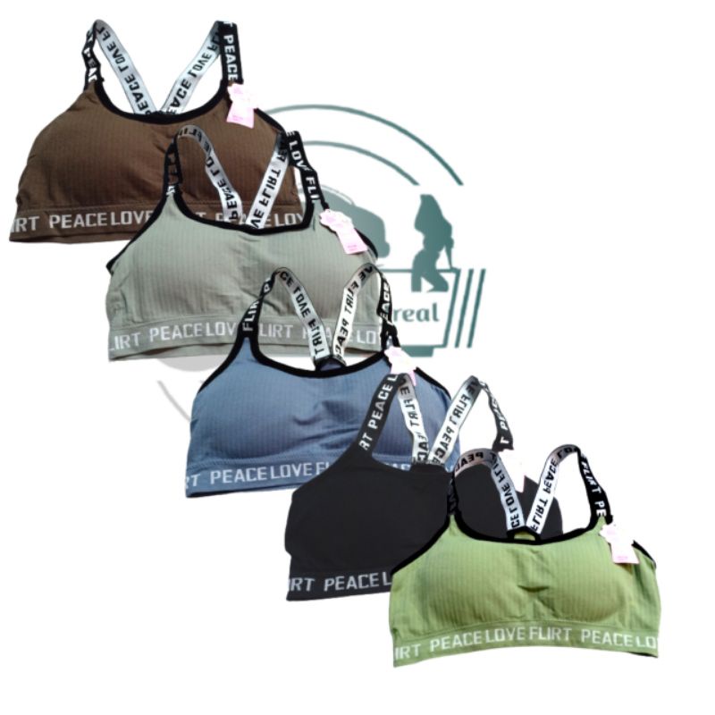 BRA SPORT BRALETTE FEMA BRA PUSH UP SENAM OLAH RAGA GYM