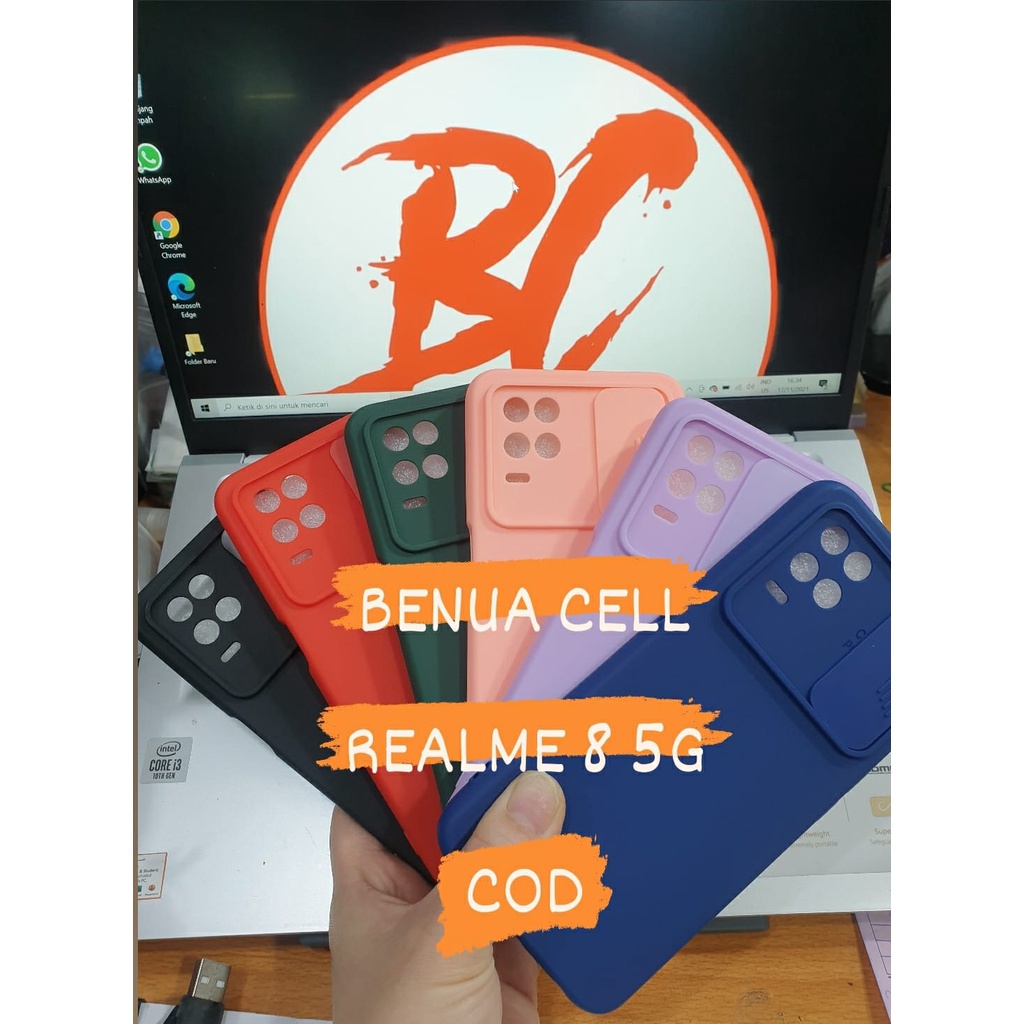 REALME 8 5G - CASE SLIDE KAMERA REALME 8 5G - SOFTCASE SLIDING REALME 8 5G - BC