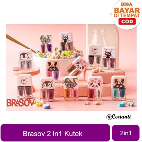 Kutek Brasov 2 in 1 Nail Polish | Kutek 2 Warna