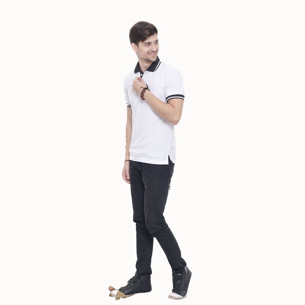 Kaos wangki krah lengan Pendek Pria Dewasa Simpel Elegan - XSHOP PoloMen