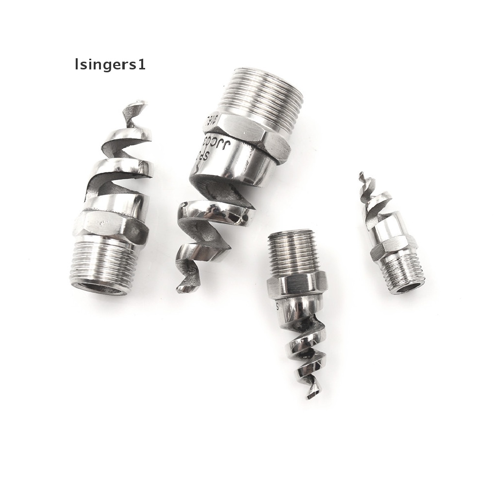 (lsingers1) Kepala Nozzle Sprinkler Spiral 1 / 4 &quot;1 / 2&quot; Bahan Stainless Steel