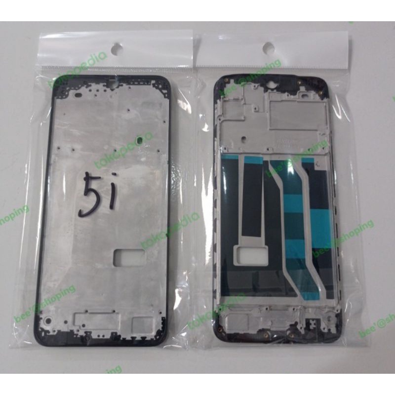 FRAME FREM BEZZEL TULANG TENGAH TATAKAN LCD REALME 5I 5i original