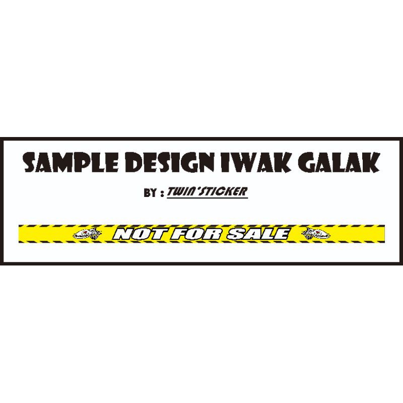 Stiker Iwak Galak Premium