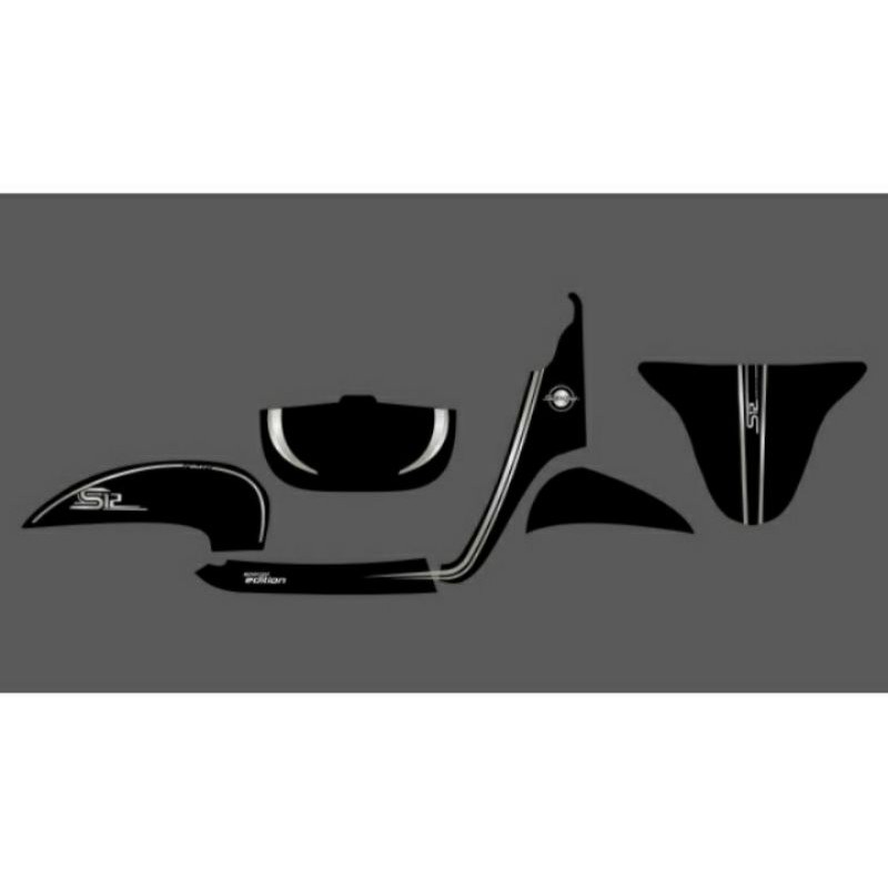 Striping transparan Scoopy fi garis simple