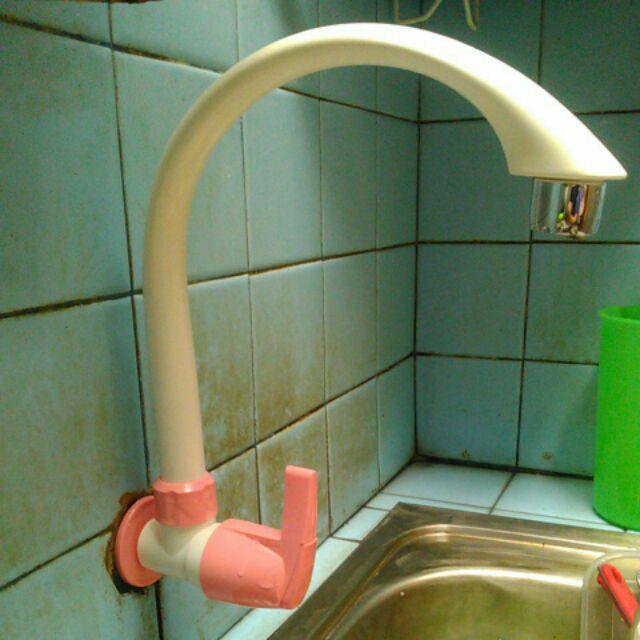 Kran Cuci Piring Plasti / Pvc / Keran Dapur Angsa / Kran Air Pvc Grosir