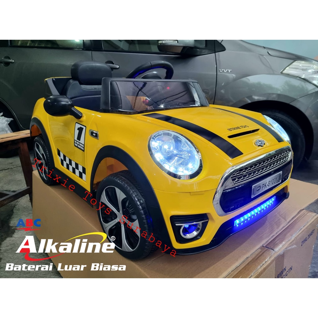 Mobil Aki Anak PK-8100Mini Cooper Mainan Aki Anak