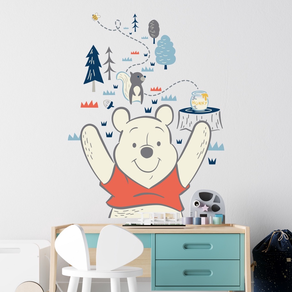 WALLSTICKER WALL STICKER STIKER DINDING WALLSTIKER MICKEY MINIE MOUSE DISNEY THE POOH KARAKTER ANAK