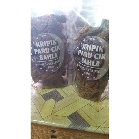 

kripik paru sapi asli cik sahla125g