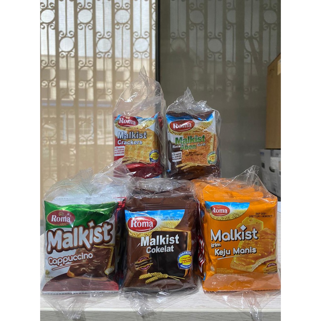 

Roma Malkist Sachet Renceng ( isi 10 ) - Abon Cappuccino Cokelat Crackers Keju MANIS