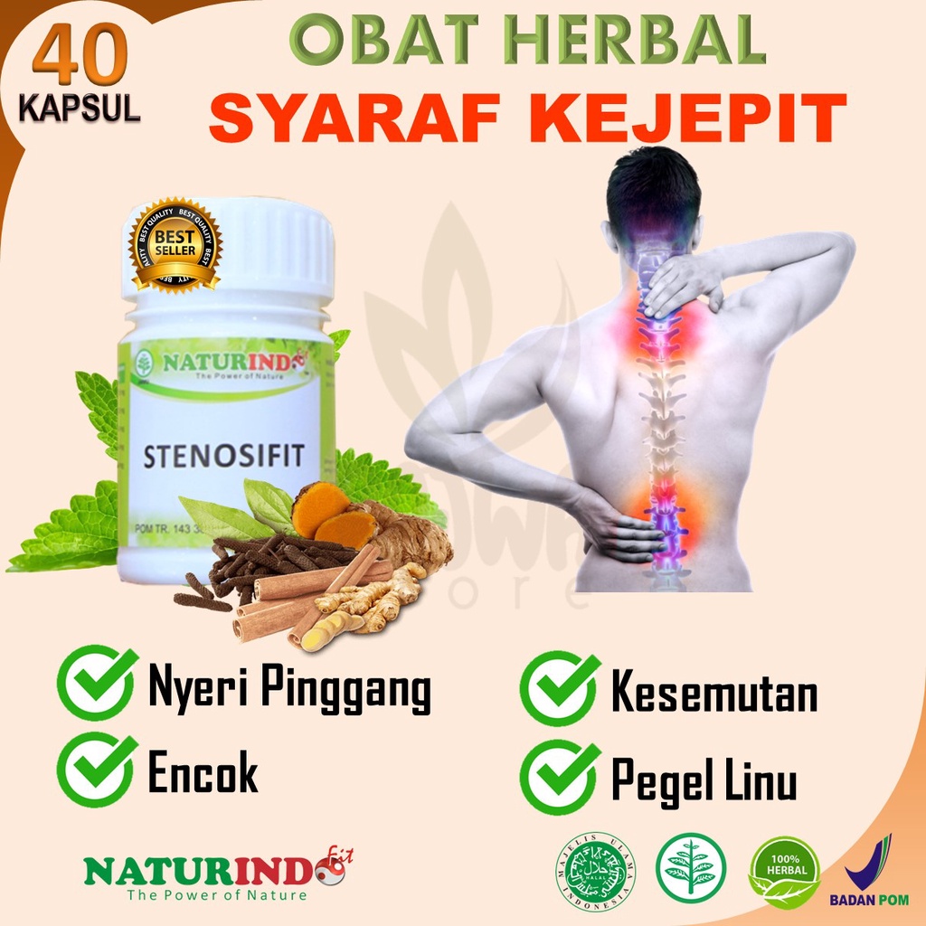 Obat herbal syaraf saraf kejepit terjepit Obat nyeri Sendi Obat sakit Otot pinggang betis bokong Leh