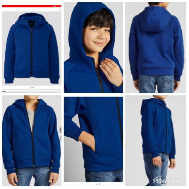 UNIQLO ORIGINAL Jaket Coat Anak Dewasa Hoodie Topi Polos GARANSI TERMURAH SALE 80% READY OUTERWEAR