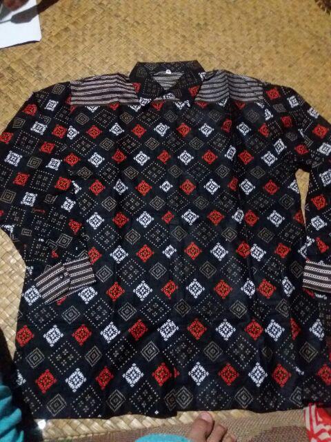 Asifa Batik Hrb026 Kenongo Kemeja Tosca Pendek Pekalongan Padi M L Xl Sogan Tulis Halus Kemeja Batik