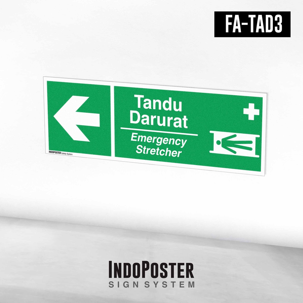 

Stiker Sign Tandu Darurat Arah Kiri Kanan