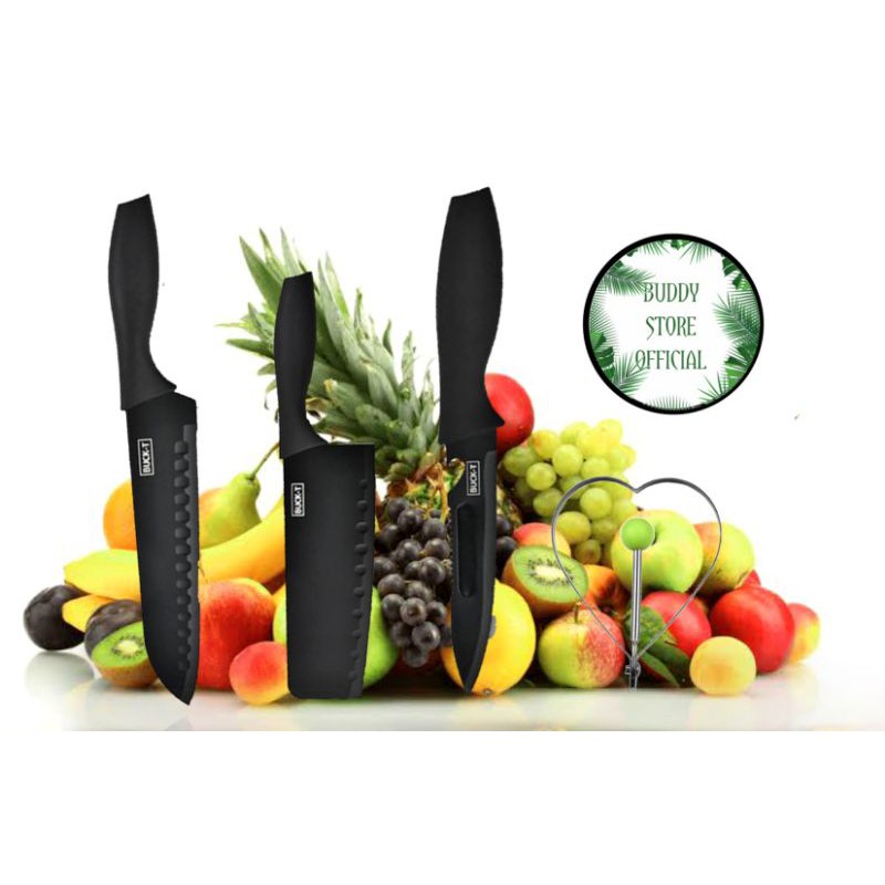 pisau dapur satu set | pisau dapur stainless | pisau dapur kekinian | Pisau daging | pisau buah set