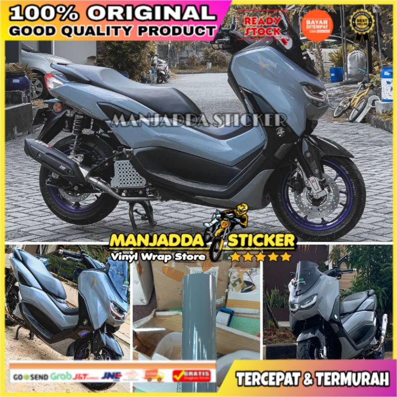 STIKER SKOTLET DARK GREY ABU-ABU SUPER GLOSSY