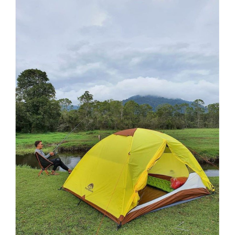 big adventure Argopuro tent kapasitas 6 orang frame aluminium dan vestibule Argopuro