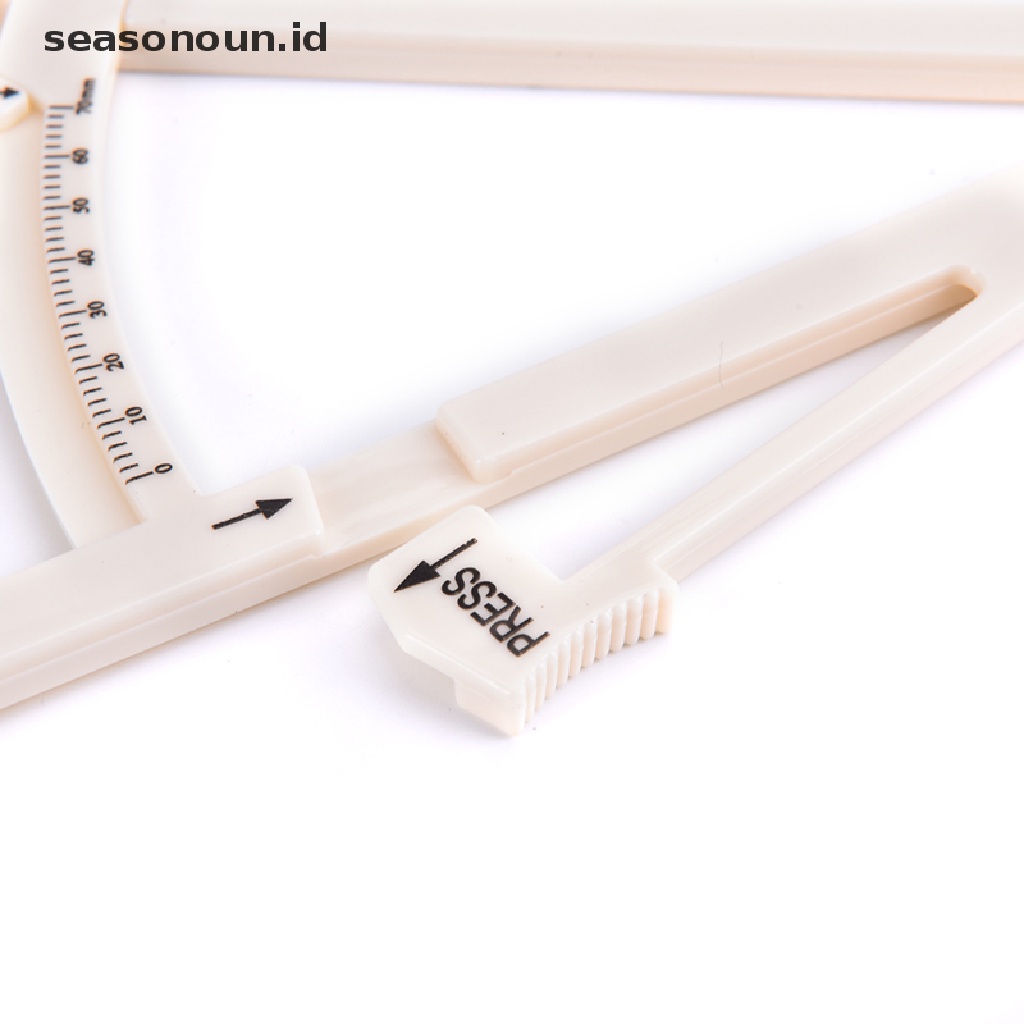 【seasonoun】 Personal Body Fat Caliper Skin Analyzer Measure Charts Fitness Health Tester .