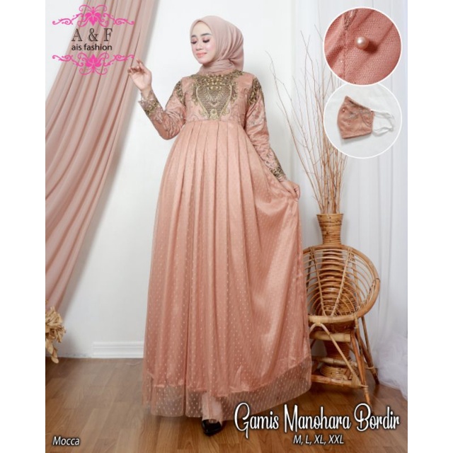 FASHION WANITA MUSLIM| GAMIS MANOHARA BORDIR| GAMIS TILE| GAMIS| PESTA GAMIS| GAMIS KEBAYA 2022| GAMIS KONDANGAN| GAMIS BRUKAT MEWAH| GAMIS WISUDA| GAMIS PENGANTIN| KEBAYA