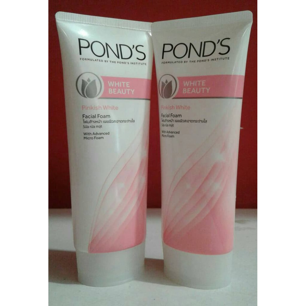 ponds white beauty pinkish white facial foam