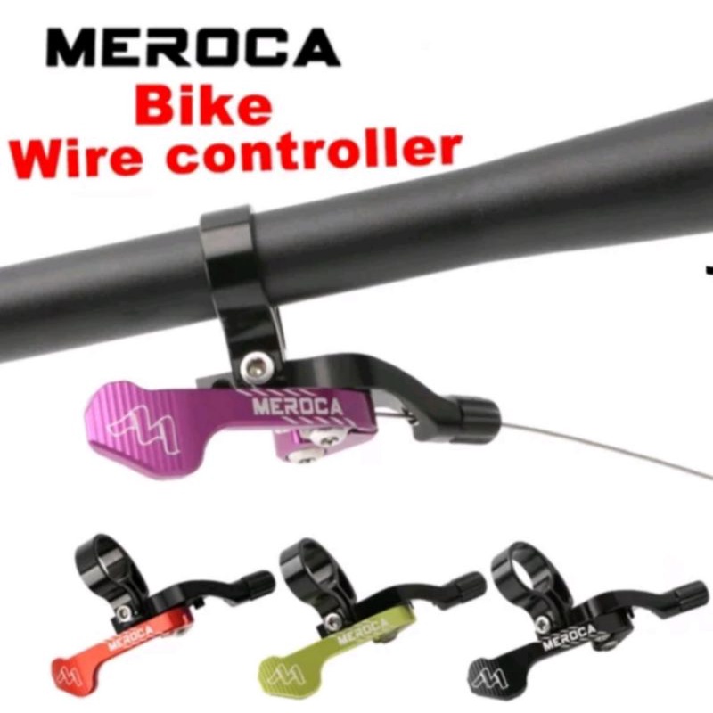 Meroca Remote Dropper Seatpost Hydroulic Wire Controller Seatpost Dropper Lever Merah