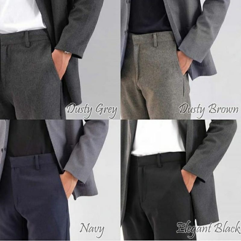 CELANA KANTOR SLIMFIT PRIA FORMAL/CELANA BAHAN PRIA/CELANA KERJA KANTOR PRIA