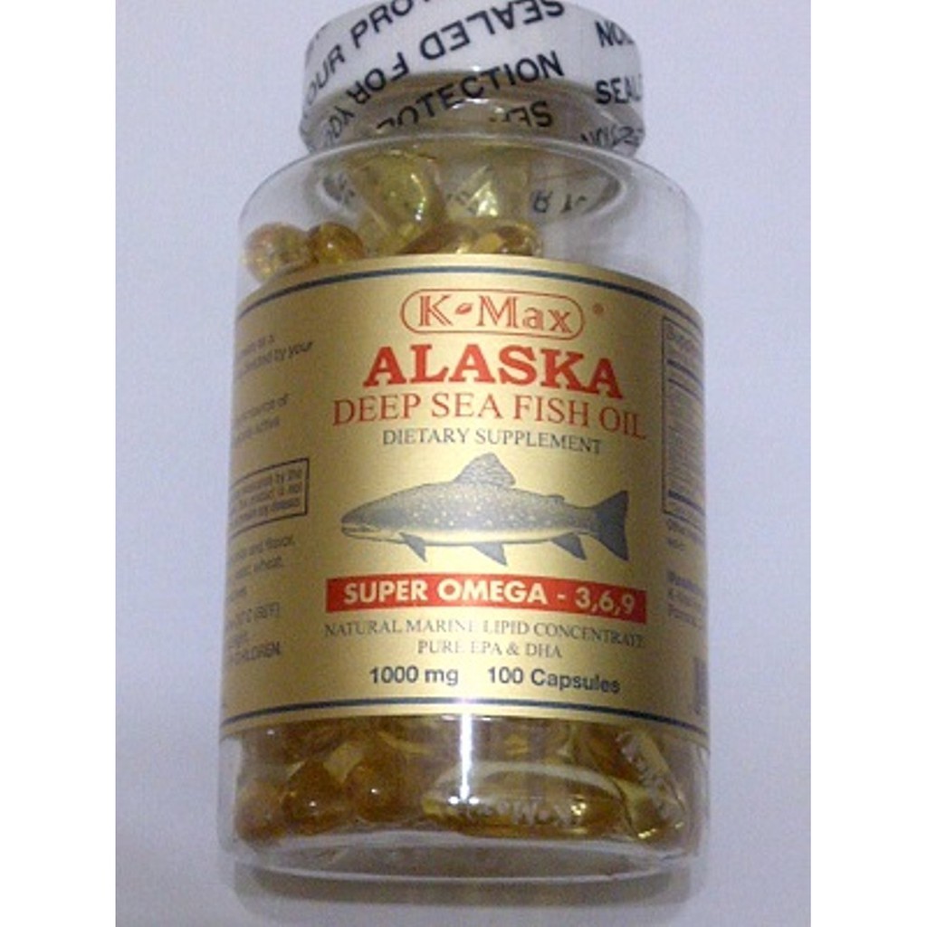 Minyak Ikan Lautan Dalam ALASKA K-MAX Omega 3, 6, 9, Vitamin E