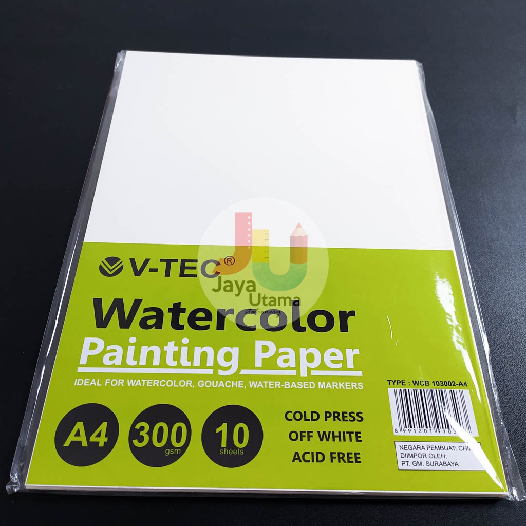 V-tec Watercolor Paper A4  300 GSM