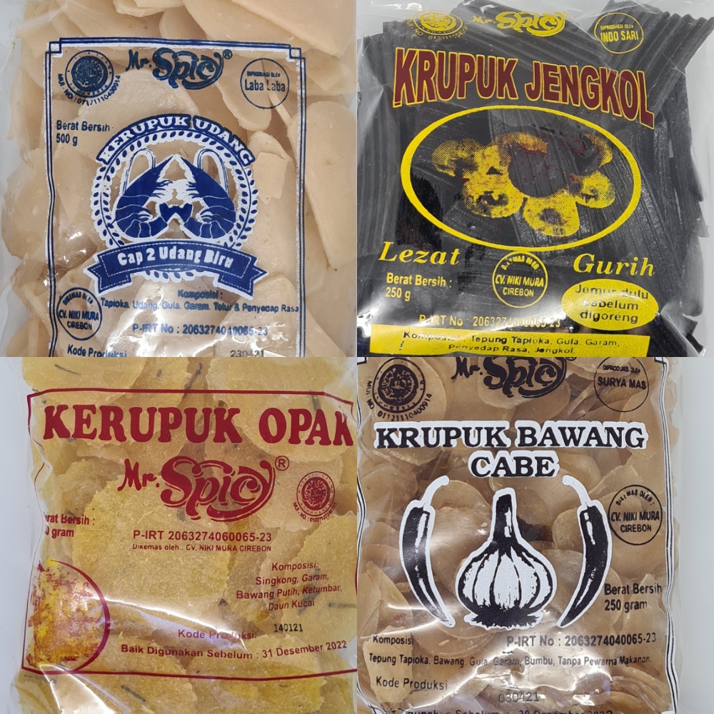 Kerupuk Enak Renyah dan Gurih / Kerupuk Halal Siap Santap Tinggal Goreng / Kerupuk Mr.Spicy Kerupuk Renyah