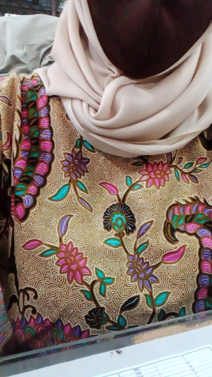 Guvi Tunic Cindrawasih Tunik Batik Iriana  Couple Motif Merak Papua Jumbo Ada Cantik Casual Formal