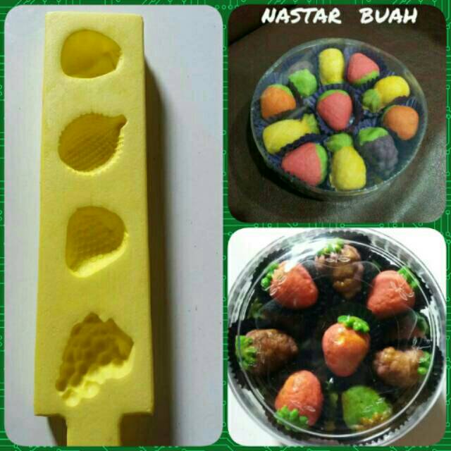 Cetakan Kue Nastar Sagon Bentuk Aneka Buah Anggur Strobery salak