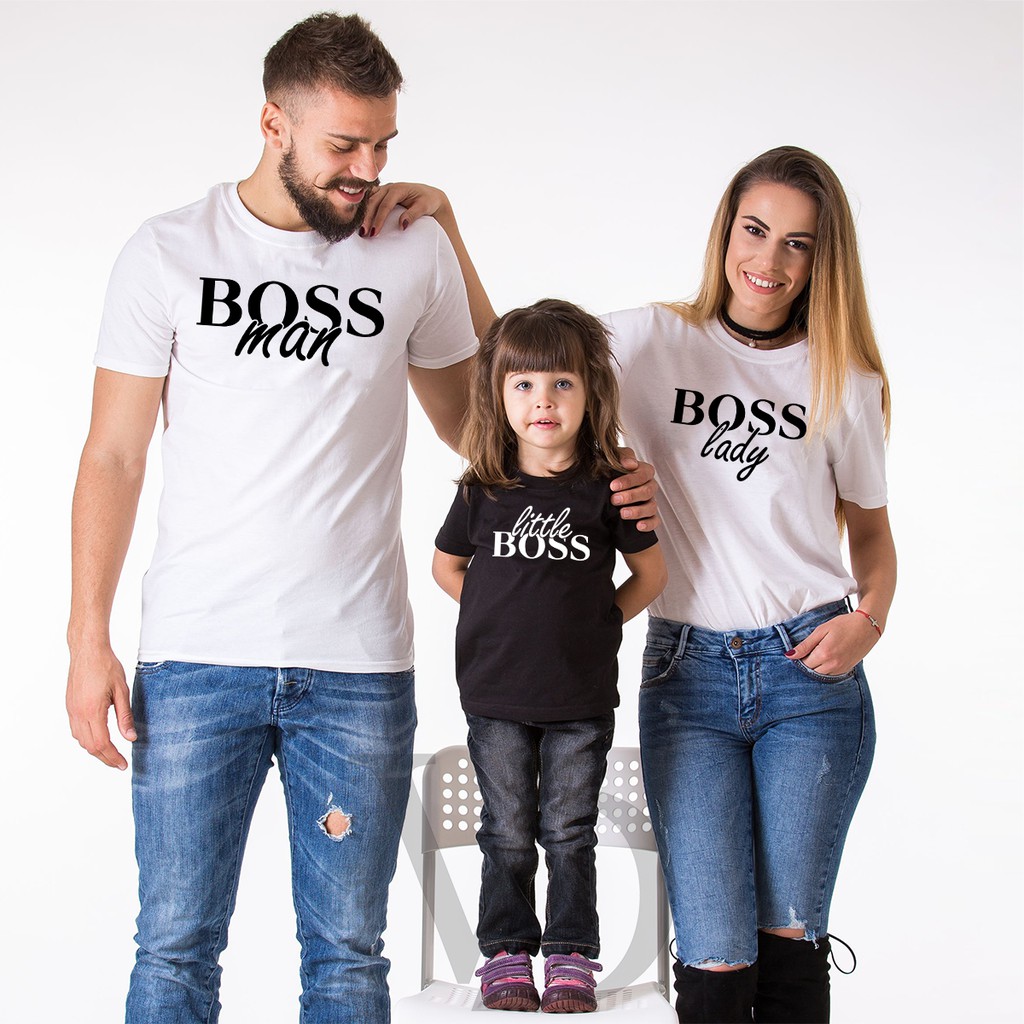 baju couple / baju keluarga / kaos anak boss set keluarga / kaos family