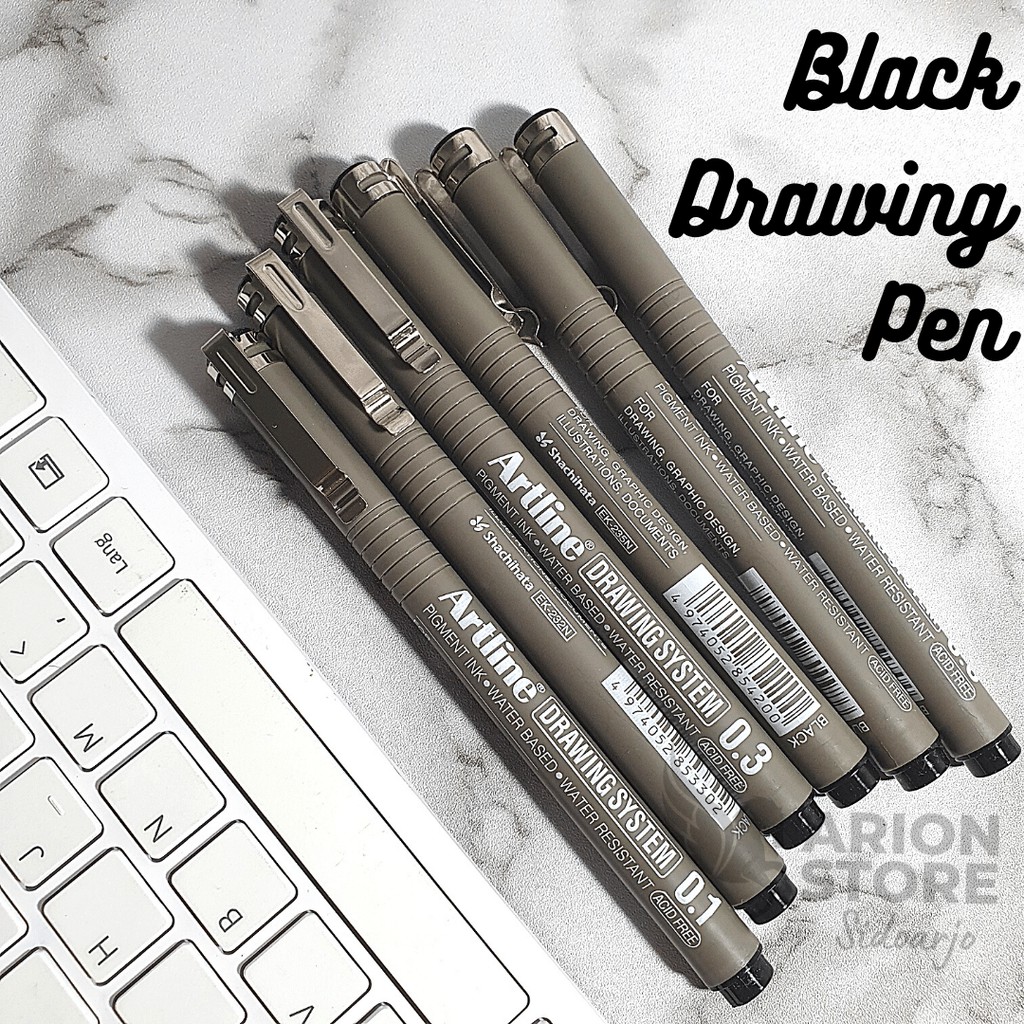 

[ARION STORE] Drawing Pen Artline / Pulpen Drawing Pen Artline Ek-23 0.03 / 0.05 / 0.1 / 0.2 / 0.3 / 0.4 / 0.5 / 0.6 / 0.7 / 0.8 / Artline Drawing System Pen Hitam , Merah , Biru / Drawing pen Artline[PCS]