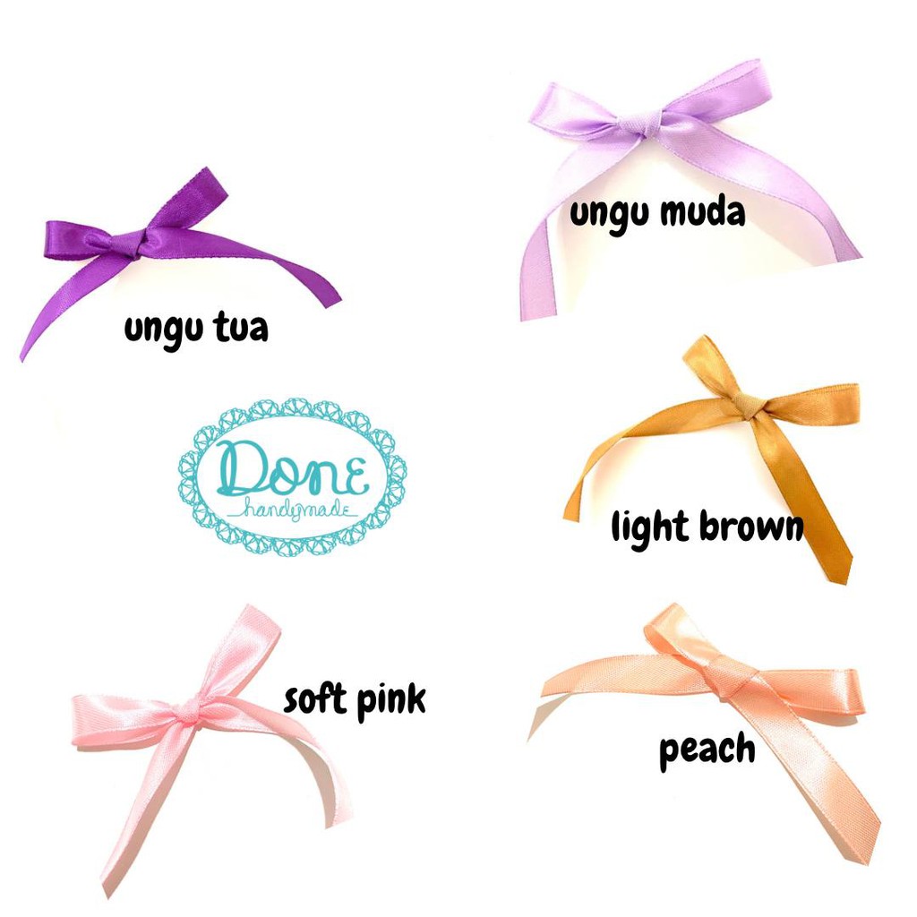 Pitan satin 1/2 inci pita saten 1/2 inci pita 1,3cm saten ribbon pita