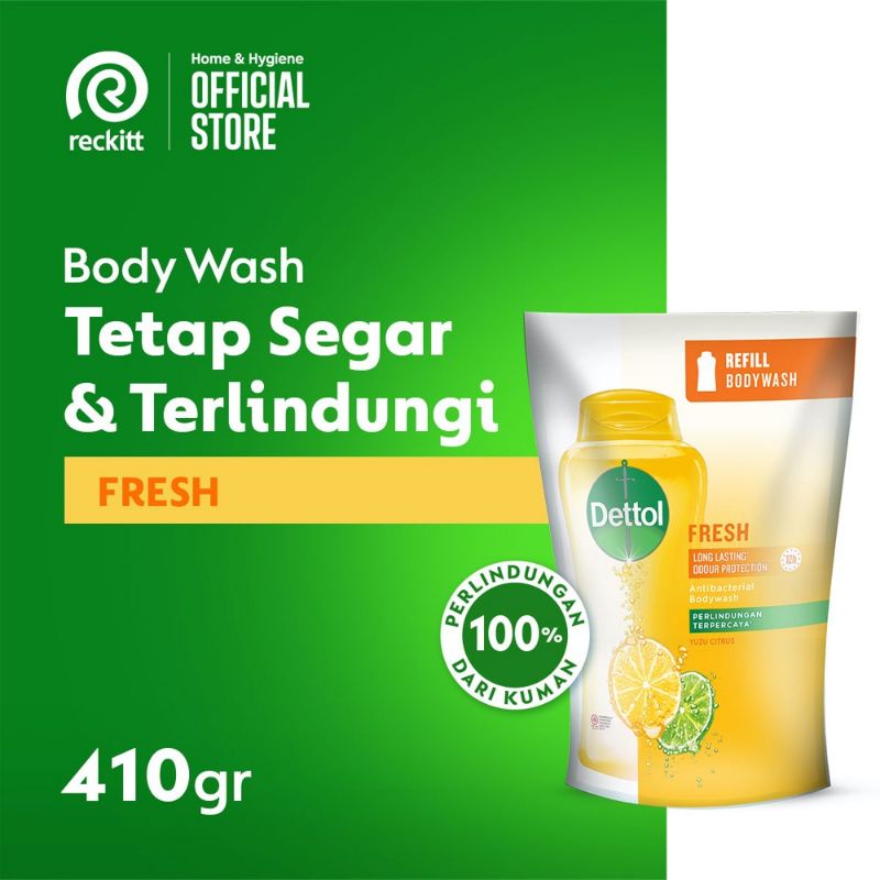 DETTOL sabun cair / body wash 410ml - sabun Cair Dettol