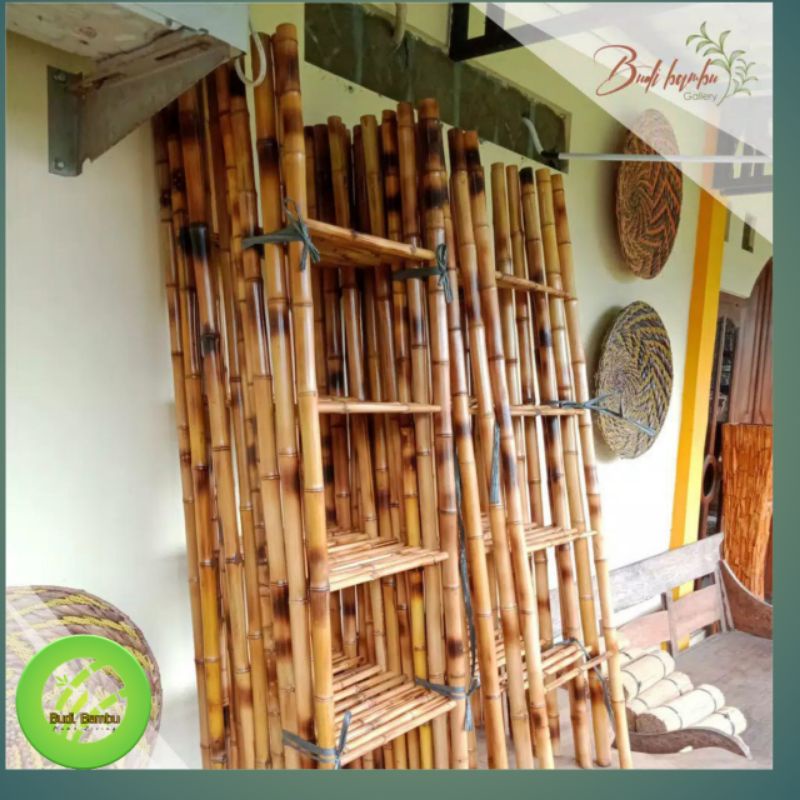 PROMO LADDER HANGER TANGGA BAMBU CENDANI 150CM / JUAL DEKORASI TANGGA BAMBU CENDANI MURAH / DECORASI