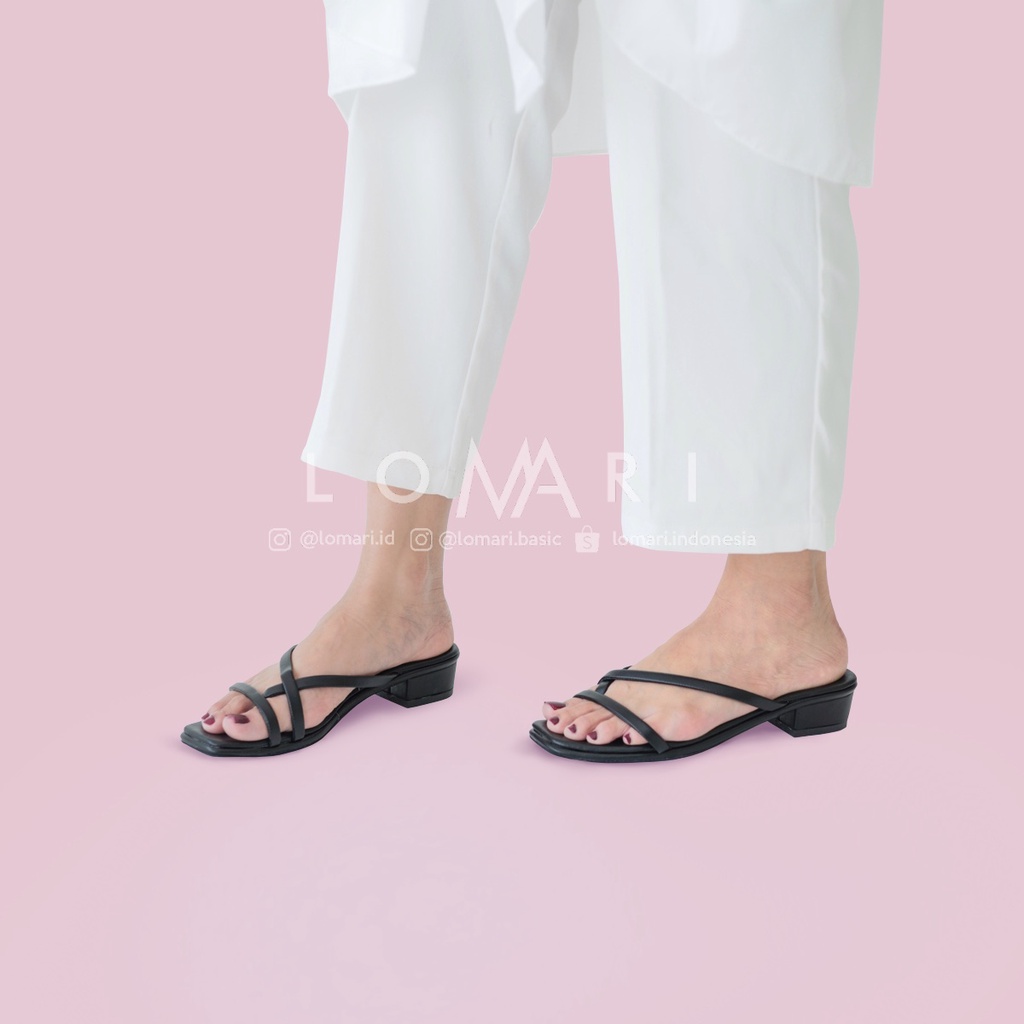 TAYLA SERIES LOMARI 3CM - Sandal Heels Wanita