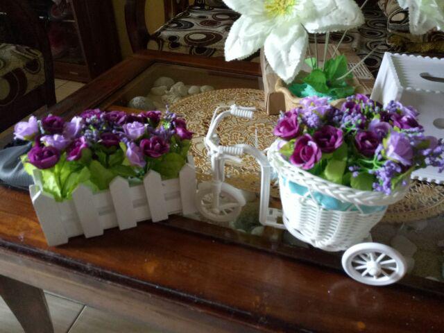 Bonsai Set Love Tanaman Huruf Artificial Home Artificial Flower Dekorasi Shabby Chic