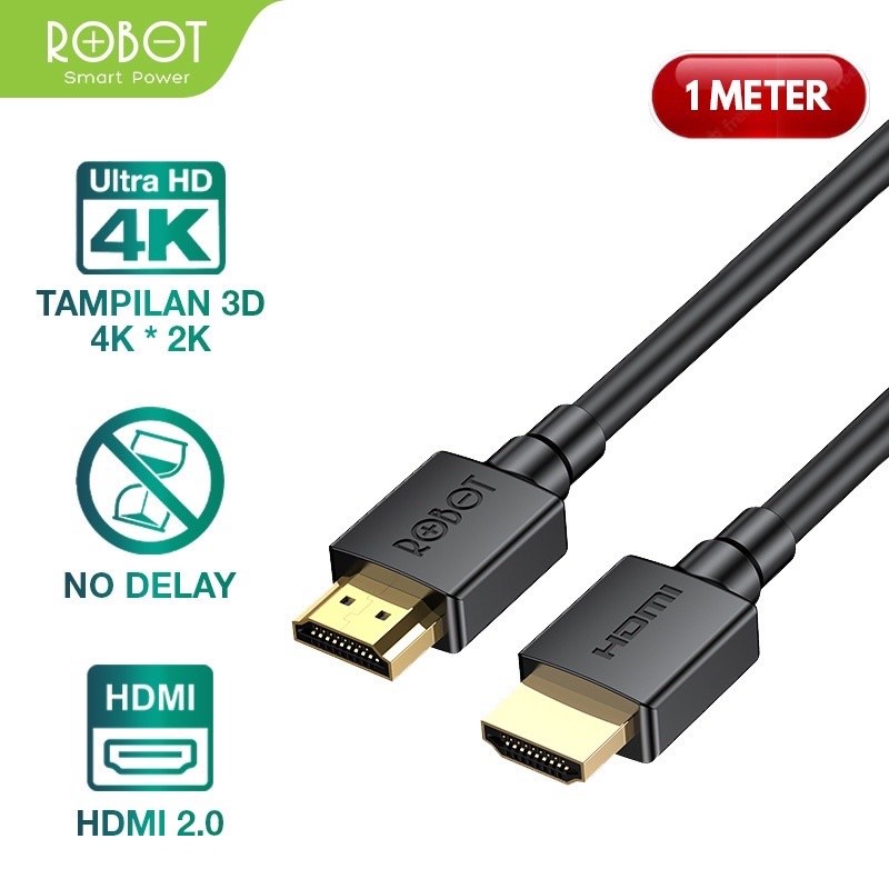 Kabel HDMI High Definition No Delay 3D 4K*2K HD Ori - ROBOT