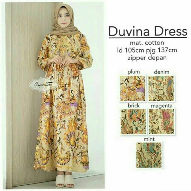 GROSIR BATIK DUVINA DRESS