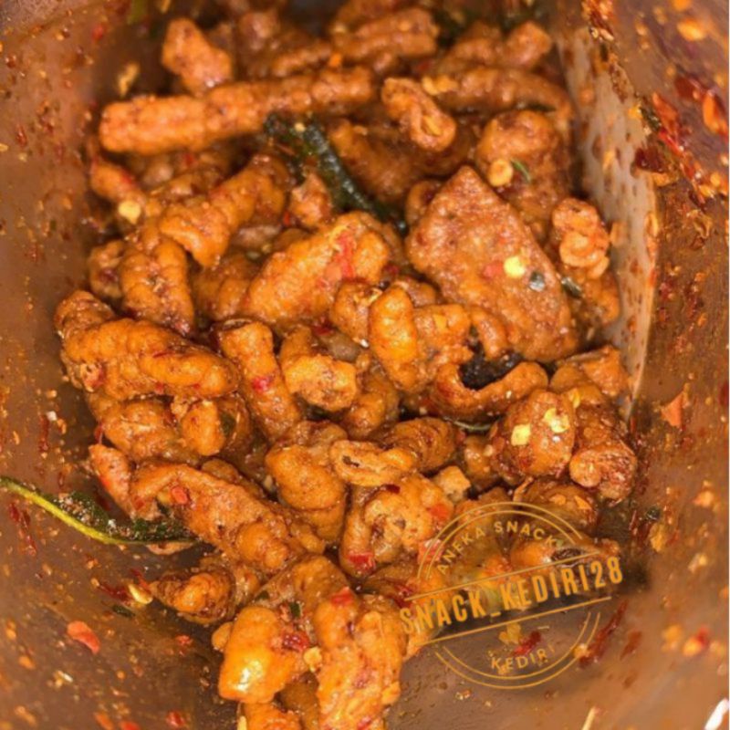 

Kripik Usus Crispy Pedas Daun Jeruk 500gr