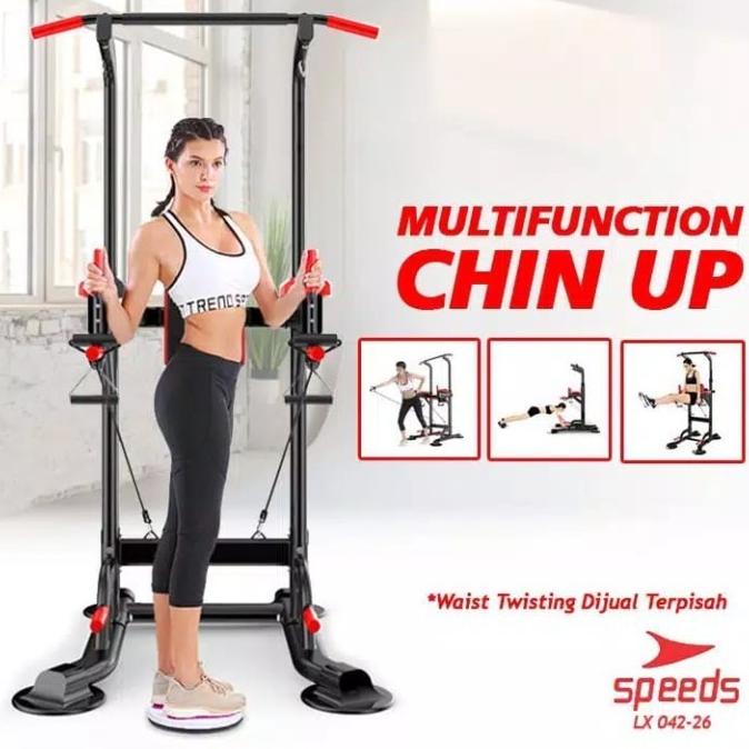 alat olahraga home gym multi gym fitness pull up Chin up Power Tower