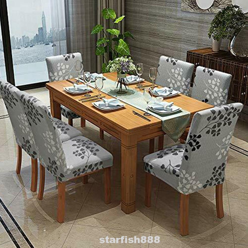 4 Pcs Removable Home Washable Dining Room Wedding Party Chair Cover Shopee Indonesia
