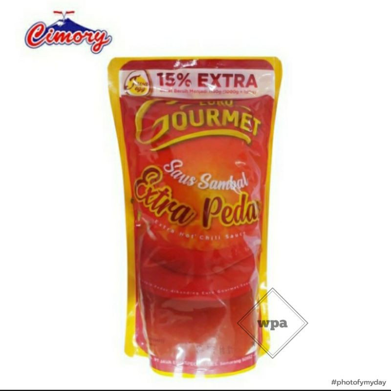 

saus sambal dan saus sambal extra pedas euro gormet 1 kg