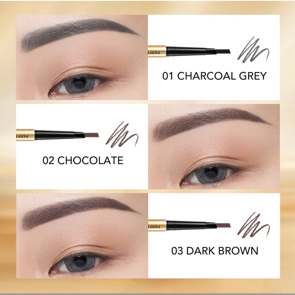 YOU The Gold One Dual Eyebrow Matic | Pensil Alis Makeup Waterproof