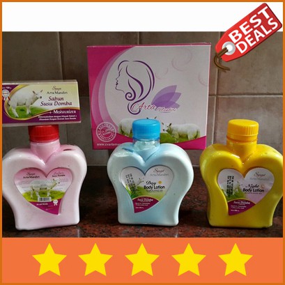 Original Paket Susu Domba BPOM Arta Mandiri (Sabun , Lulur , Lotion Pagi dan Malam) Terlaris